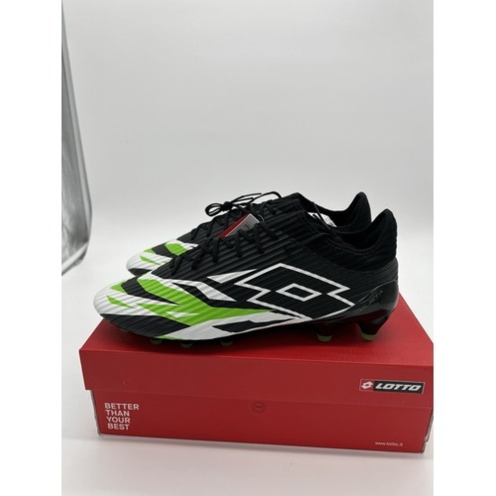 Lotto Solista 200 VI FG Soccer Cleats Men's Size 6 Women's Size 8 Black New